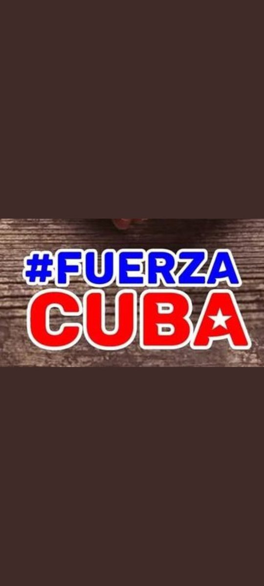 #FuerzaCuba que aquí no se rinde nadie
💪🇨🇺❤️ #CubaViveyVence #CubaEsAmor