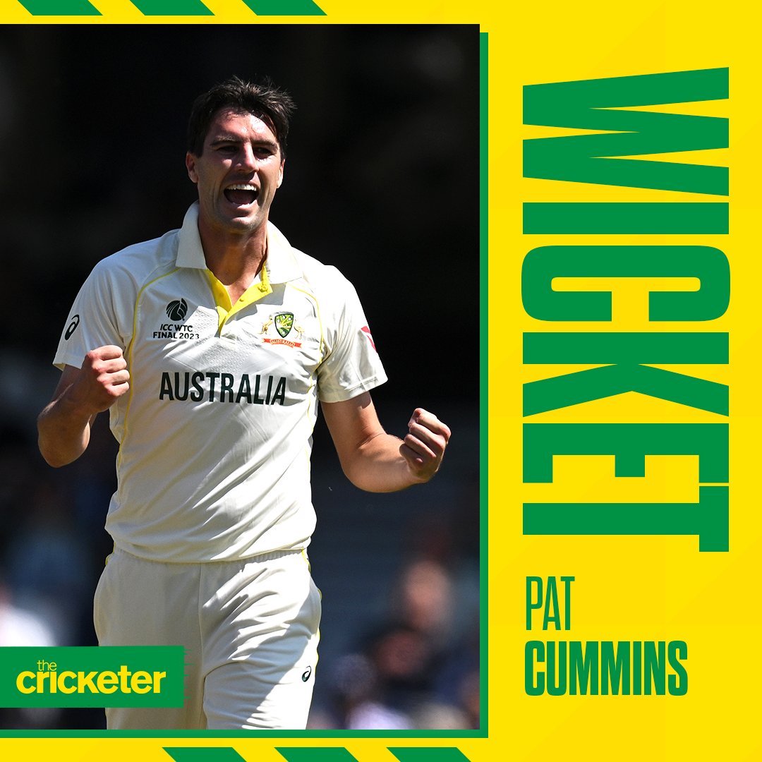 The Cricketer on Twitter "GONE! Cummins bowls Ollie Pope☝️ England 77