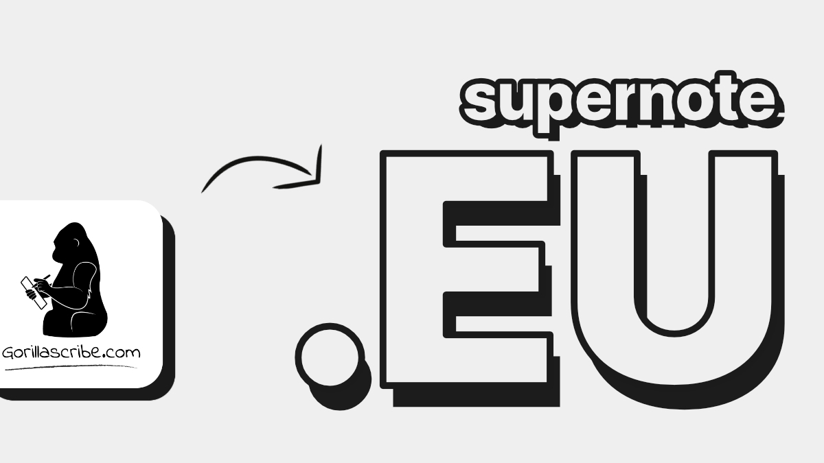 [Announcement]: Gorillascribe officially becomes Supernote EU

We're thrilled to provide a better shopping experience and localized service to our valued customers in EU!

🔗supernote.eu
