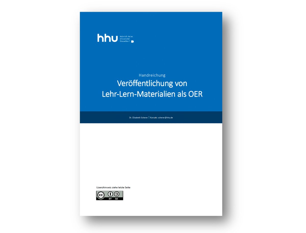 Ihr wollt #OERde erstellen und wisst nicht so richtig, wie Ihr anfangen sollt? 🔧✂️
Hilfe gibt's in unserer neuen Handreichung: "Veröffentlichung von Lehr-Lern-Materialien als OER". 
Die Handreichung steht unter CC-Lizenz und kann weiterbearbeitet werden. 
t1p.de/sell-oer