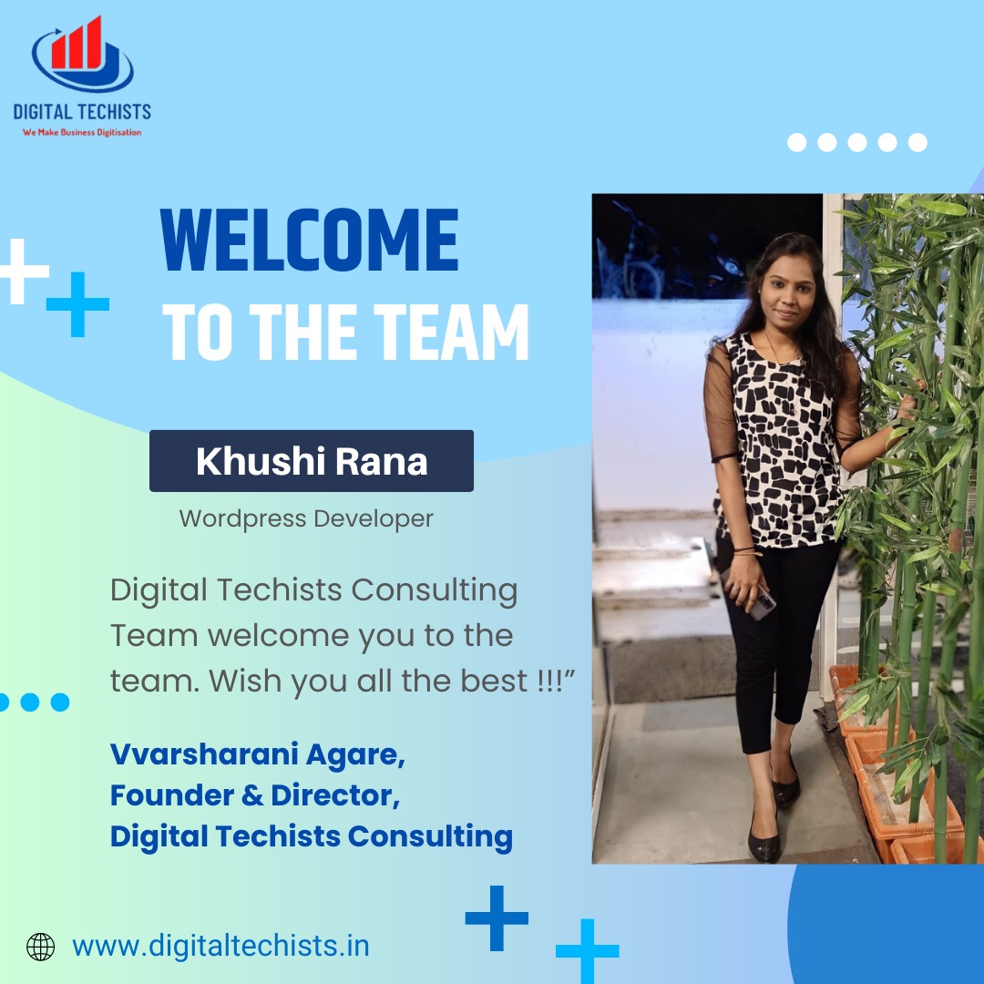 DigitalTechist3's tweet image. we have a talented employee who is very pasionate about her work and now completing 4 months in the team.

Call: +91 9158911906
Email: admin@digitaltechists.in
digitaltechists.in.net
#digitaltechists #websitecreation #websitedevelopment #webcreation
