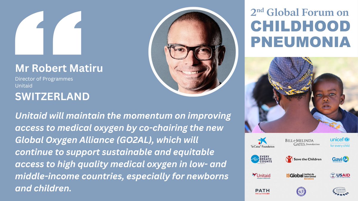 The new Global Oxygen Alliance - #GO2AL - & the landmark @WHO O2 resolution, are 2 significant steps in boosting access to lifesaving oxygen  👇

@UNITAID makes 1/37 commitments @ the Global #Pneumonia Forum with the power to meet the #SDGs👏

#EveryBreathCounts #InvestInOxygen