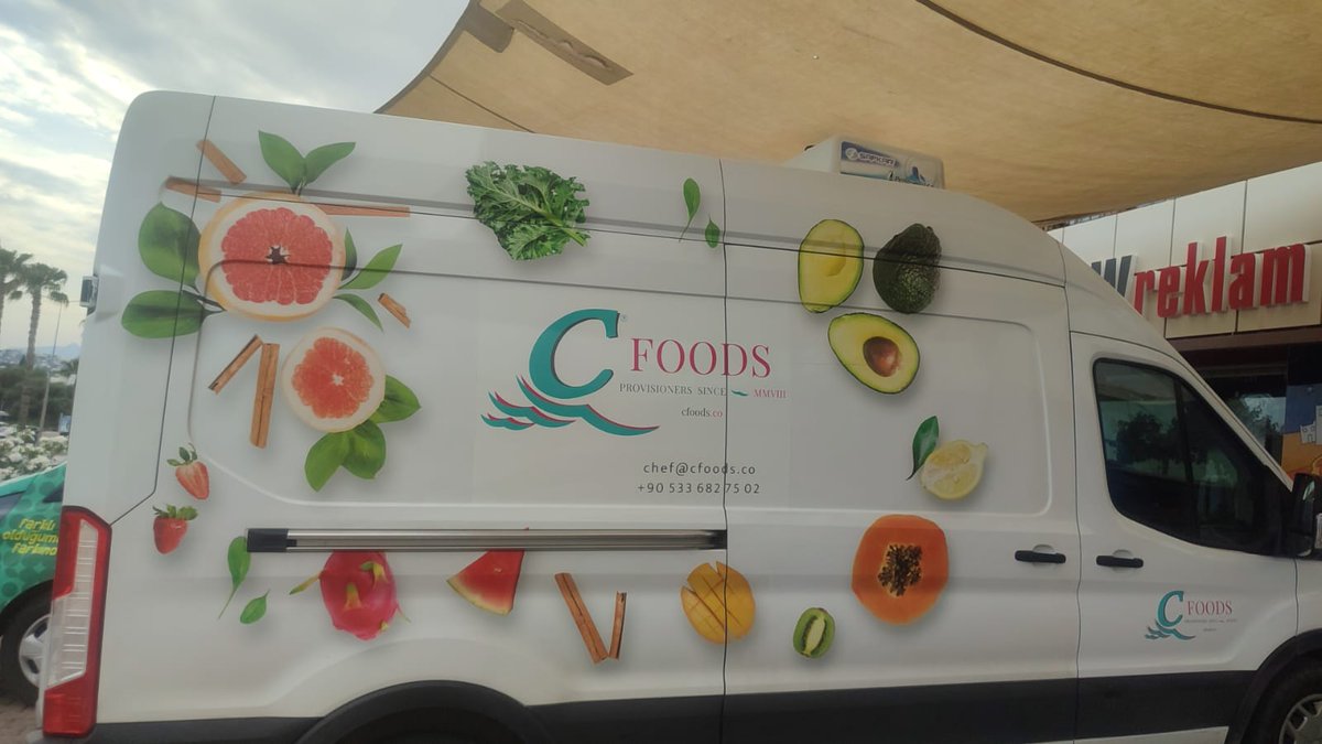 New vans all dolled up to deliver simply the freshest, finest quality provisions to our super yacht clients throughout Turkey! Give us a wave when you see us on the docks 👋 chef@cfoods.co for all provisioning no matter where you are in Turkey. Or call/WhatsApp: +90 533 682 75 02