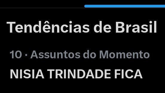 Entrou no top 10
NISIA TRINDADE FICA 👇