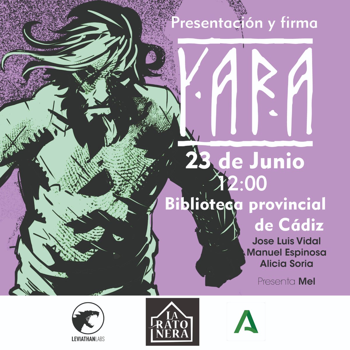 cimmeri0's tweet photo. No os perdáis la presentación de Yara, mi primer cómic completo como dibujante junto a José Luis Vidal y Alicia Soria, presenta Mel https://t.co/vcXEpryIoO