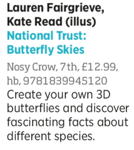 Up next, "Butterfly Skies" by
<a href="/L_Fairgrieve/">Lauren Fairgrieve</a>  and illustrated by @katereadillust1 🦋

Pre-order here: ow.ly/3xvI50ORAjP