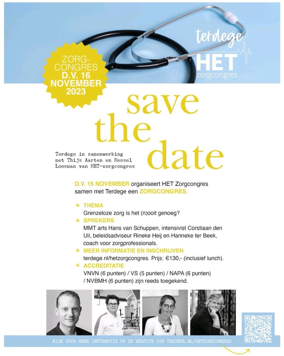 Inschrijven is mogelijk via terdege.nl/evenementen/gr…
Van harte welkom!!
Je helpt ons al door dit bericht zoveel mogelijk te delen.
#congres #zorg #gezondheidszorg #verpleegkundige #ambulance #zorgverlener #dmvda