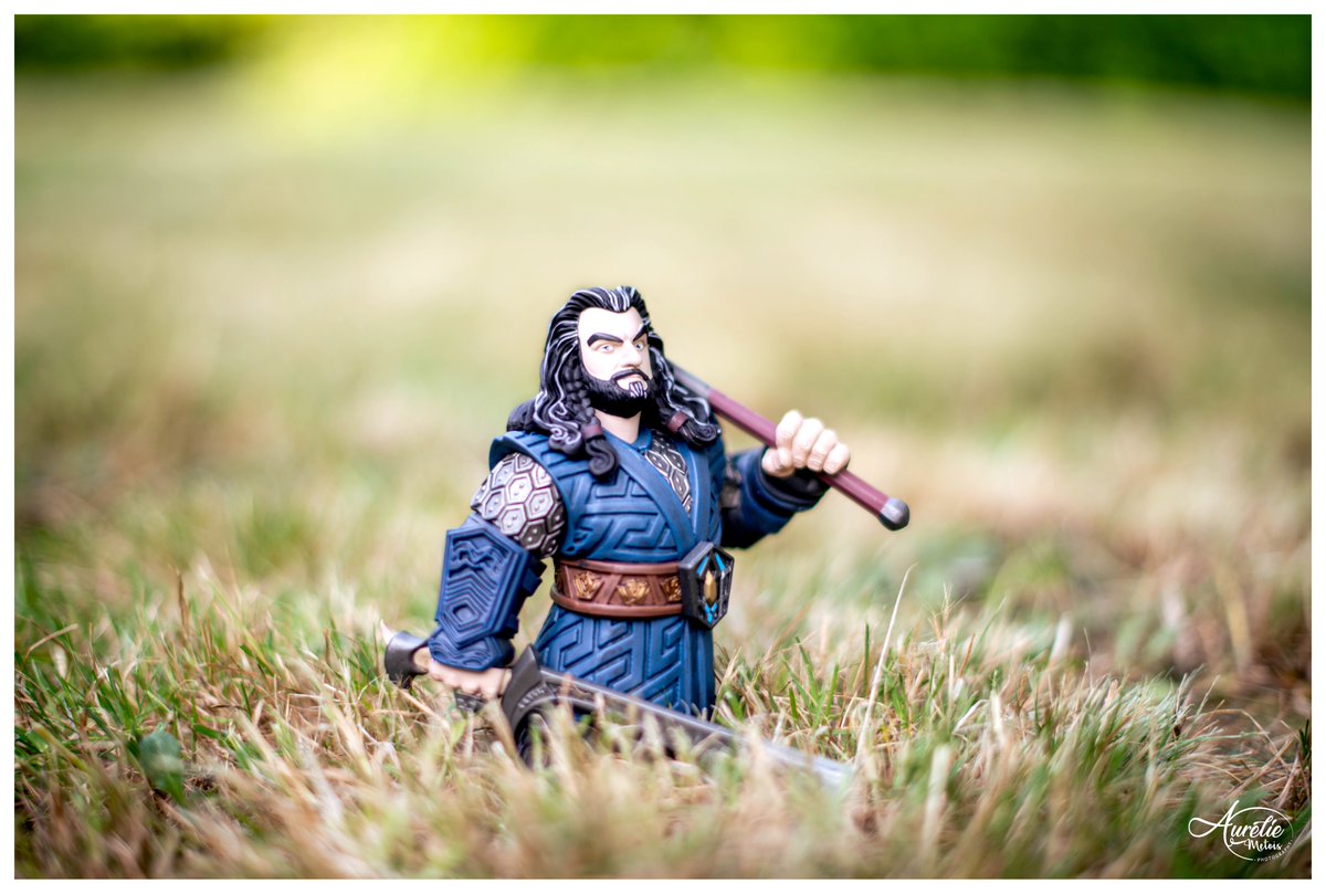 Orcrist in one hand, his axe in the other, far away from the Blue Mountains, isn't he really the most majestic dwarf of all? ^^@WetaWorkshop 
#Thorin #Oakenshield #TheHobbit #LOTR #dwarf #peterjackson