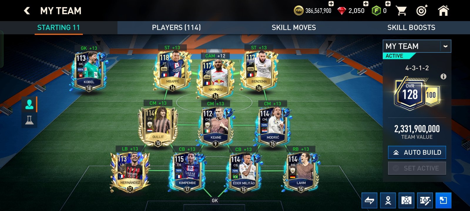 rate my fifa mobile team