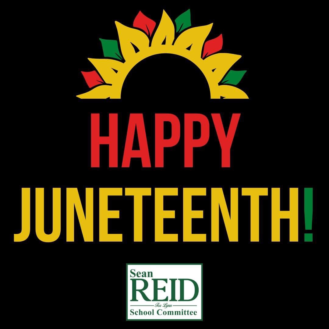 RepReidMA's tweet photo. Happy Juneteenth everyone! https://t.co/gsFXl4GU9k