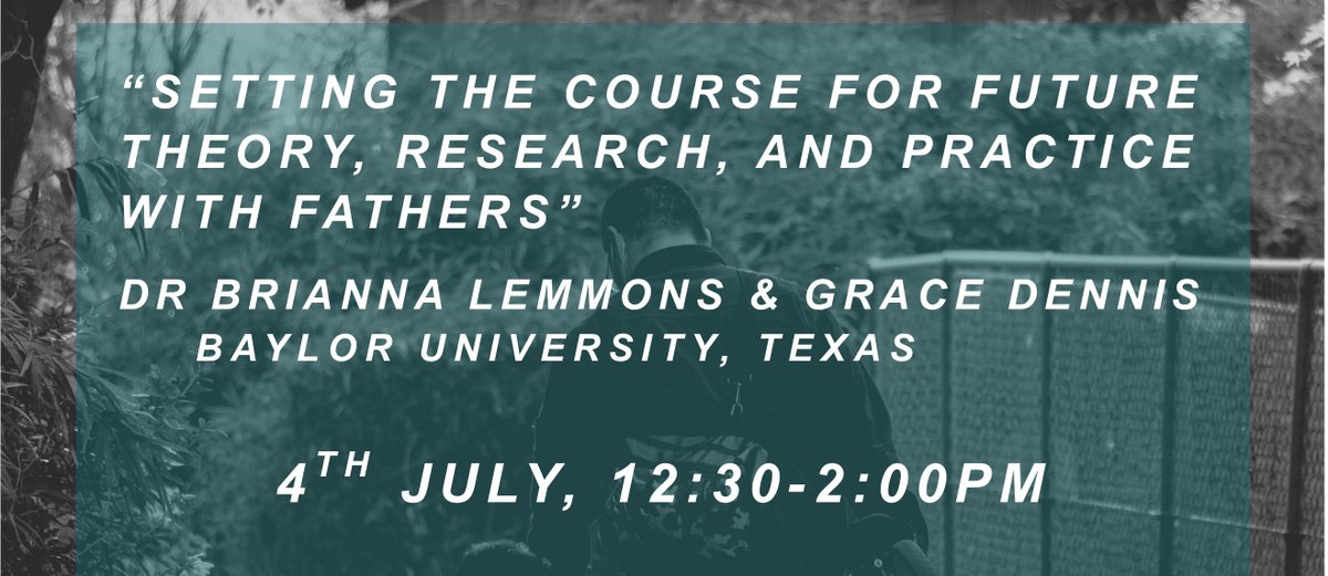 Book now: CIFFR: Dr Brianna Lemmons and Grace Dennis on African American Fatherhood ow.ly/Nsb550OOZun