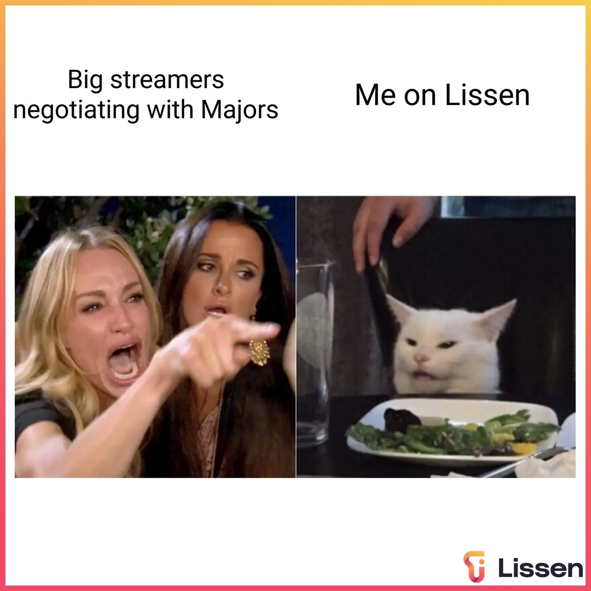 lissen's tweet image. No drama, clear and simple T&amp;amp;Cs for everyone, no stress 😂

🇬🇧 UK go download Lissen on APP STORES 🧡
🌏 Outside the UK? Signup to our waitlist 😎
LINKS IN BIO

#Lissen #Music #InteractiveMusic #SupportArtists #MusicRevolution #web3 #BrokenRecord #FairPay #FixStreaming