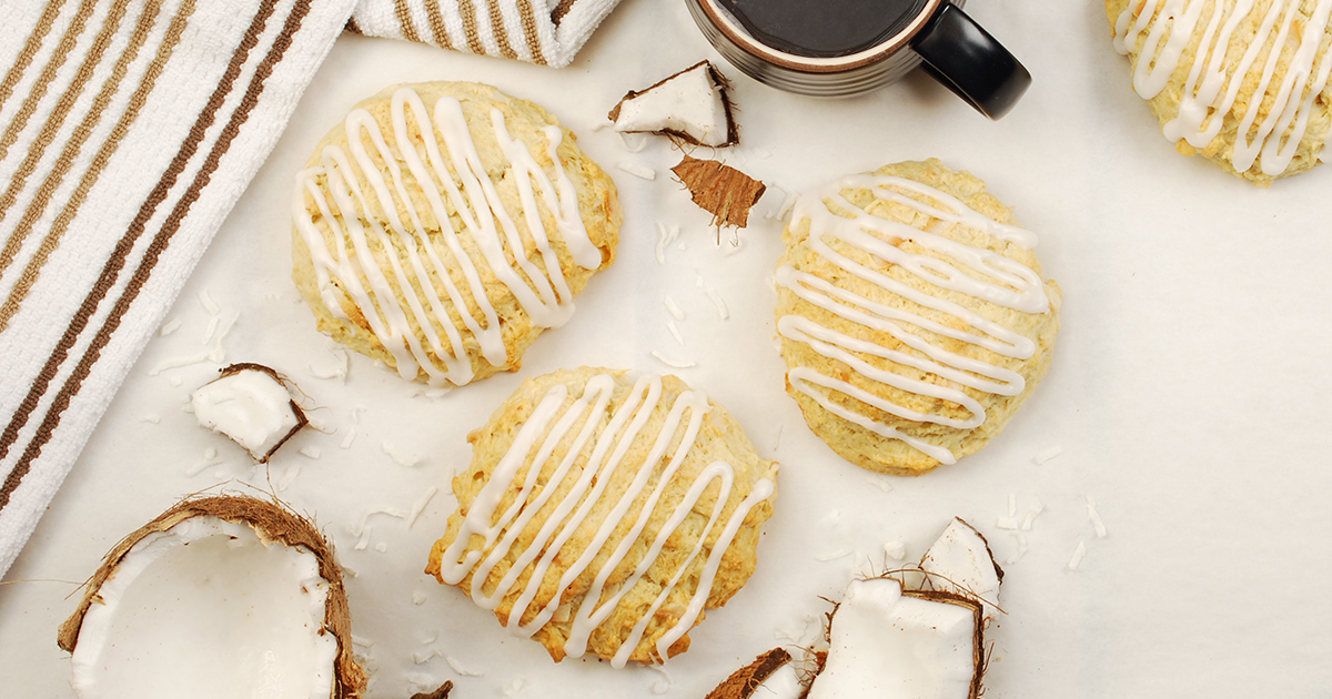 BreadsmithofWFB's tweet photo. Coconut Scones are back! 🙌🥥 It's the perfect treat for any time of day.

#CoconutScones #FreshlyBaked #LimitedTimeOnly #BreadsmithMKE https://t.co/XkEjglj7rQ