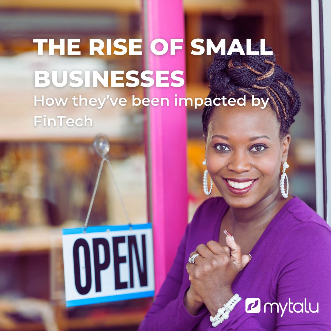 getmytalu's tweet image. How is FinTech shaping the future for small businesses? We explore the opportunities FinTech platforms like mytalu are creating in this week&apos;s blog.

#TeamTalu #TaluThoughts #SmallBusiness #StartUp #FinTech