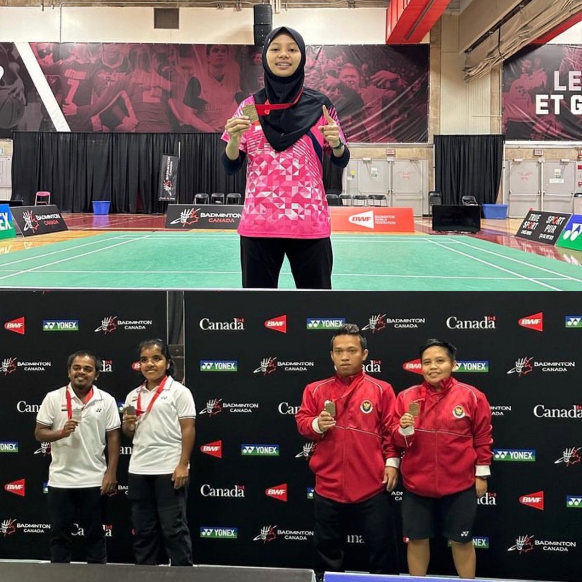 Atlet Indonesia membawa pulang 4 emas, 3 perak, dan 3 perunggu dari Canada #Parabadminton International 2023 (BWF Level 1)

Selamat atas keberhasilannya!