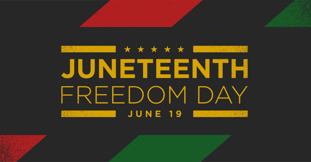 Today is #Juneteenth, the oldest celebrated commemoration of the ending of slavery in the U.S. Today has been declared a state holiday by @WVGovernor. Take a moment to learn about the events of June 19, 1865, today with your families. 

Our office will be closed today.

#WVEd