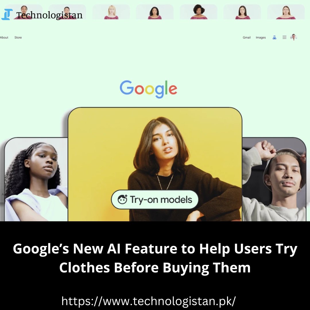 Google has recently unveiled an innovative shopping feature that utilizes Artificial Intelligence (AI) to enhance the virtual try-on experience for customers.

Read more: technologistan.pk/too-lazy-to-tr…

#GoogleAI #Shoppingexperience #VirtualTryOnFilter
