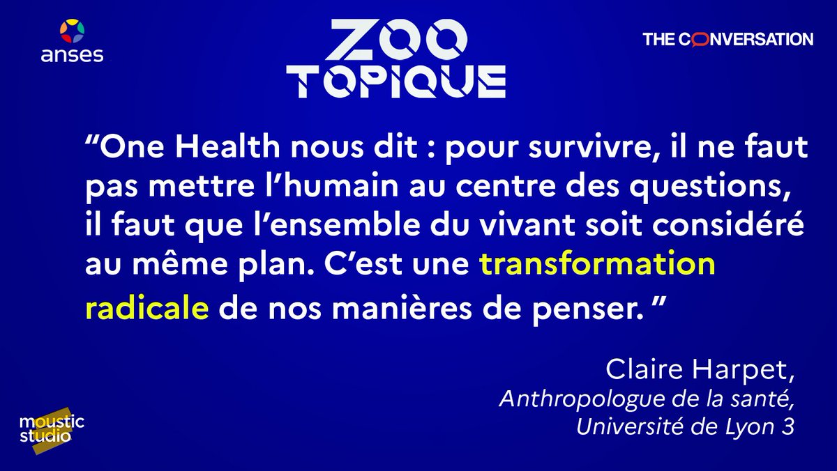 Anses (@anses_fr) on Twitter photo Evoquer l’antibiorésistance, c’est évoquer aussi le concept #OneHealth.
Sommes-nous prêts à remettre en cause nos manières de penser ?
Zootopique, épisode 3, disponible sur toutes les plateformes. #Podcast
<a href="/ClaireHarpet/">HARPET Claire</a> @fr_conversation
👉 bit.ly/3NrkNLQ Evoquer l’antibiorésistance, c’est évoquer aussi le concept #OneHealth.
Sommes-nous prêts à remettre en cause nos manières de penser ?
Zootopique, épisode 3, disponible sur toutes les plateformes. #Podcast
<a href="/ClaireHarpet/">HARPET Claire</a> @fr_conversation
👉 bit.ly/3NrkNLQ