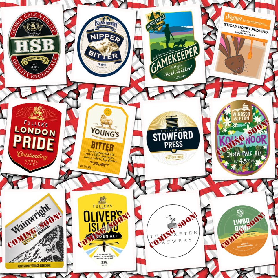 Batting all day on the bar today! Beer Board: bit.ly/2VtVRoA @Fullers @Islandbrewery @Wensleydale_Ale @signalbeerco @YoungsBeer @WestonsCiderMil #RealAleFinder ⁦@bbctms⁩ ⁦@englandcricket⁩ ⁦@CAMRAKL⁩ ⁦@kt2_me⁩ ⁦@KtonToday⁩ ⁦@CAMRAswl⁩
