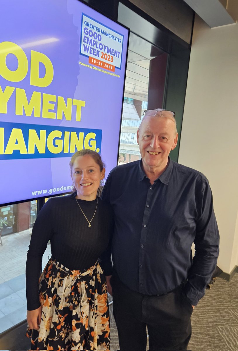 Great to see Sophie Little from the @LivingWageUK at the launch of the GM Good Employment Week in #Manchester @GMLivingWage #GMLivingWage. #GoodEmploymentWeek