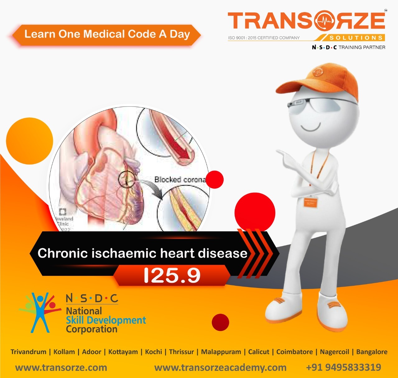 Medical scribing academy kochi on twitter icd 10 code i25 9 denotes
