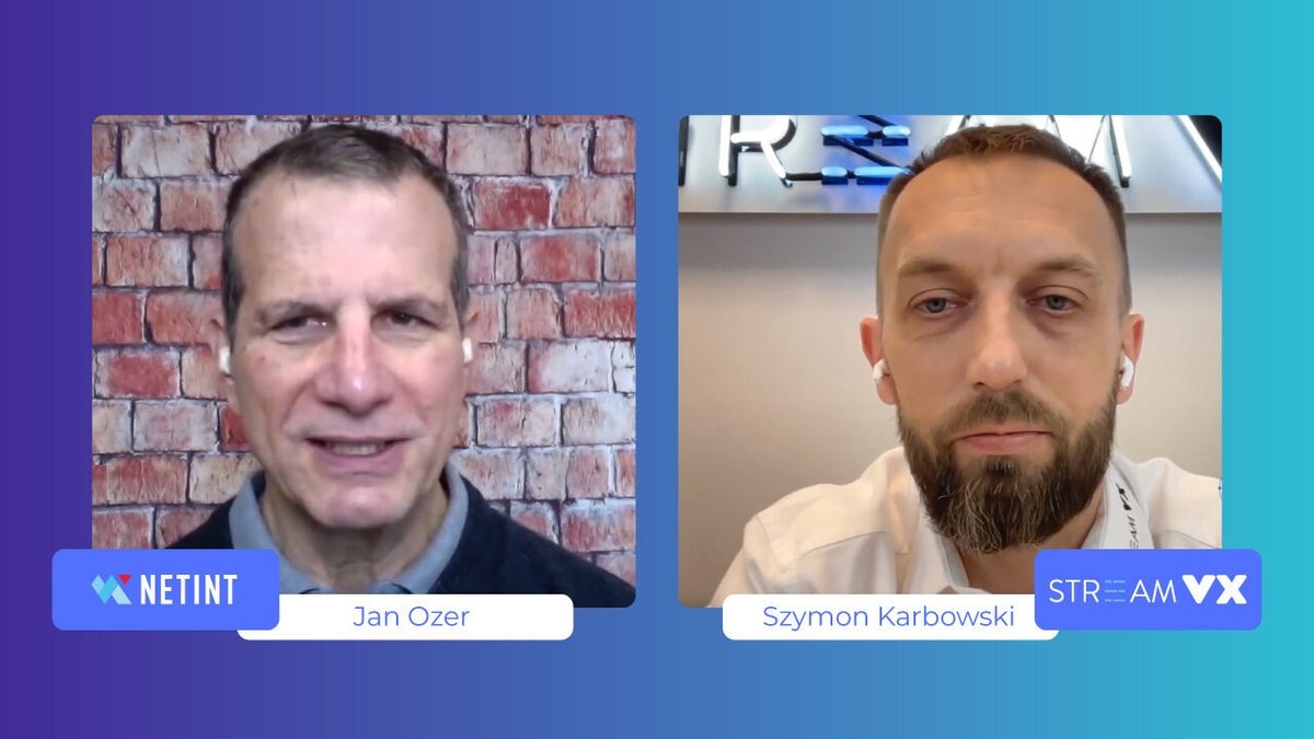 StreamvxPL's tweet image. Check out an in-depth conversation between @SzymonKarbowski and Jan Ozer of @NETINT_Tech regarding hardware-assisted software, cutting costs, power consumption savings, and latency. #StreamVX #NETINT #szymonkarbowski