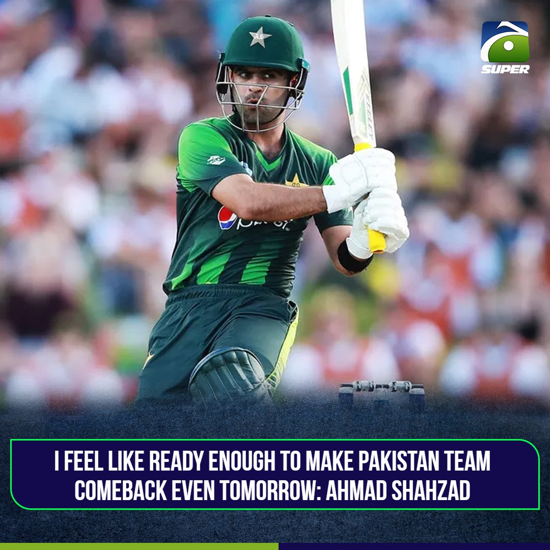 geosupertv's tweet photo. Do you want to see Ahmad Shahzad in Pakistan team again?

Read more: https://t.co/7bIilrPGqD

#GeoSuper https://t.co/Rq3S8WfpxL