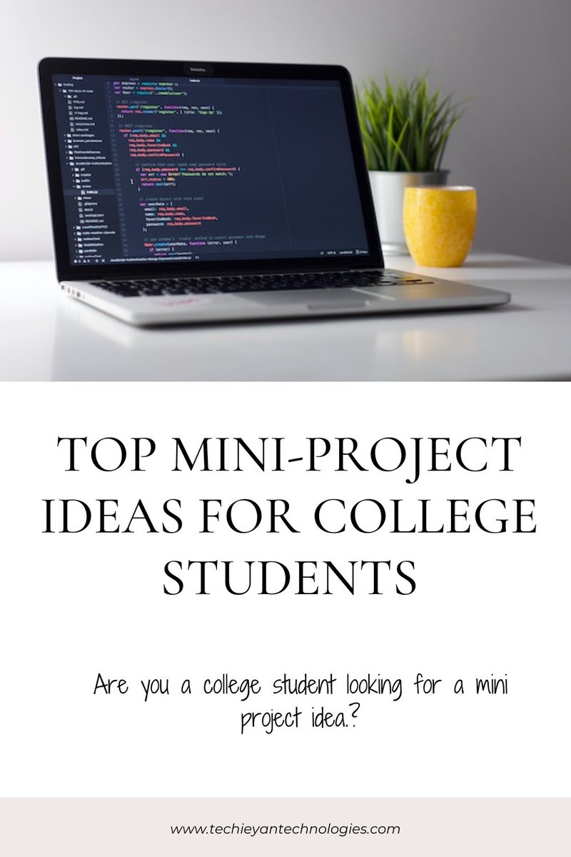 TechieyanS's tweet image. Are you looking for some exciting mini projects idea? look no further! Here are some top idea to get started DIY solar power banks, smart garden monitoring systems and portable bluetooth speakers. Get creatve and show of your skills! #miniprojectsidea #miniprojects