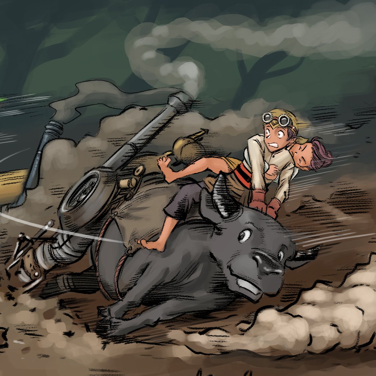 Akhirnya bisa upload chapter baru setelah beresin kerjaan. Silakan baca Jaka Mekanik di Webtoon Indonesia.