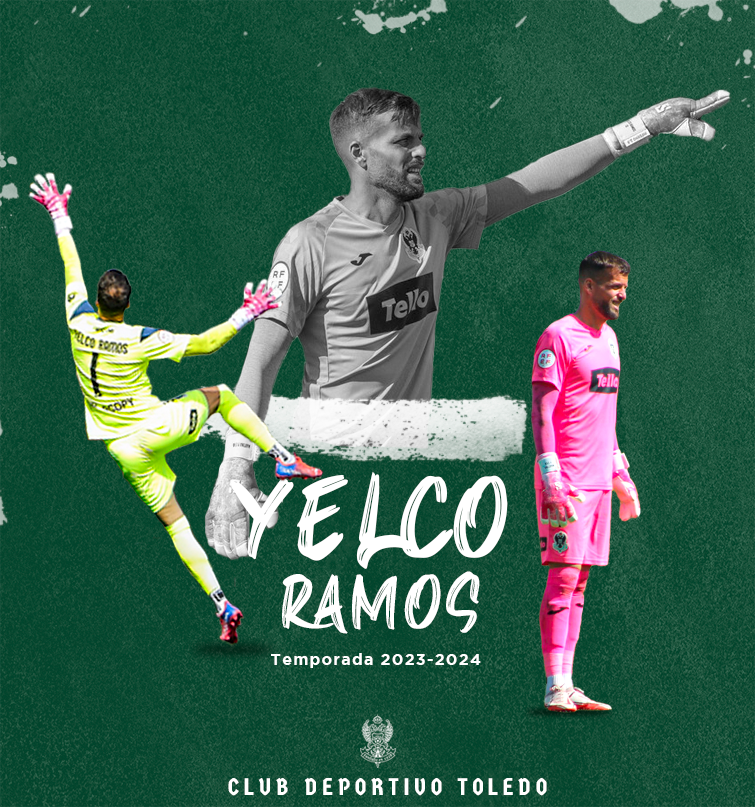 🚨 OFICIAL | Yelco Ramos defenderá la portería del Salto del Caballo la próxima temporada

 🔗bit.ly/42MeXsL

 #SiempreCDToledo 💚⚪️