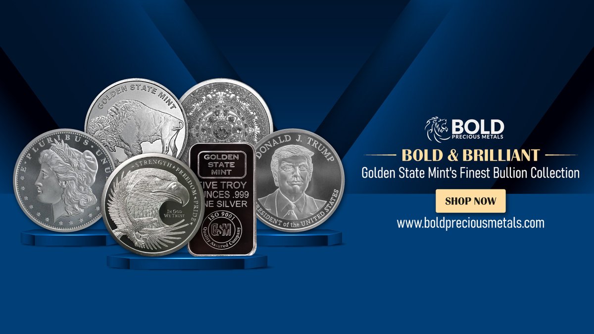 Discover timeless elegance with Golden State Mint's exquisite collection of coins and bars. Shop at Bold Precious Metals today and unlock incredible deals!

boldpreciousmetals.com

boldpreciousmetals.com/sale/golden-st…

#GoldenStateMint #CoinsAndBars #PreciousMetals #BoldPreciousMetals