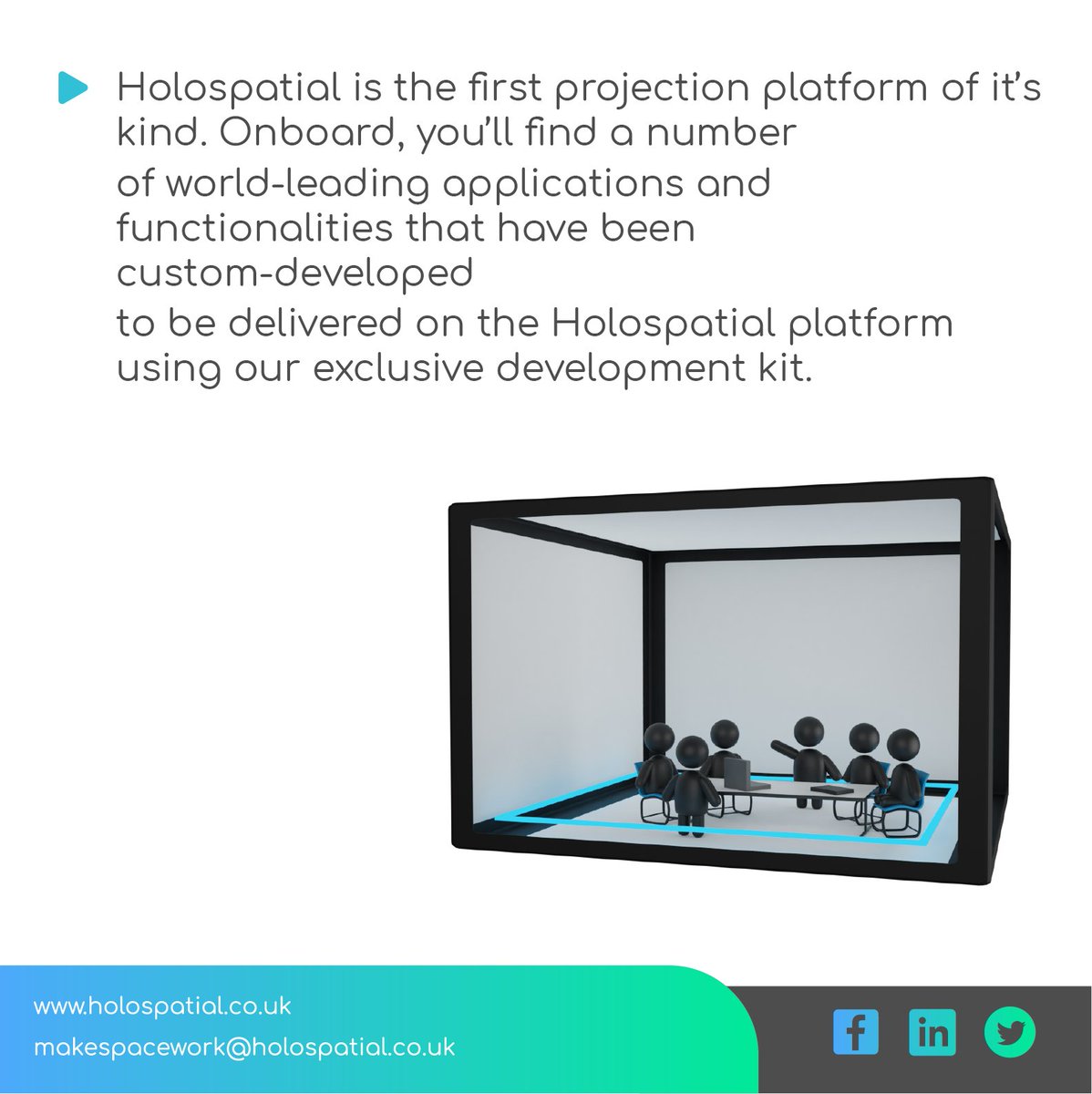holospatial's tweet image. to learn more about how to transform your environment into an interactive holo-space - visit our website:  holospatialprojection.com or drop us a message! #VR #AR #business #tech #interactive