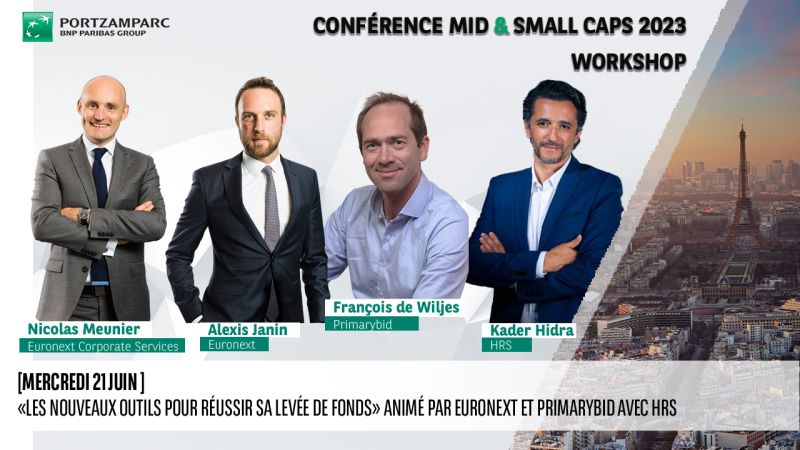 PrimaryBid is pleased to be sponsoring <a href="/PortzamparcBNPP/">Portzamparc</a> Mid &amp; Small Caps Conference. Our Country Head of France, Francois De Wiljes, will be in attendance to participate in a roundtable discussion with other industry experts.

Investing in securities involves risk.