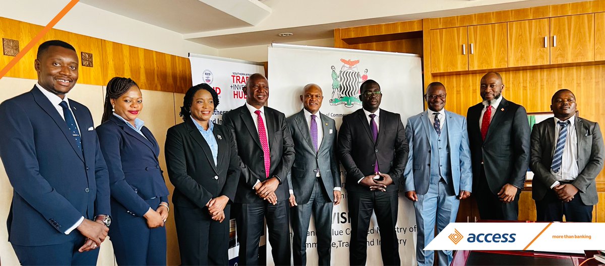 And whilst in the country Mr Kumapayi along with other senior Access Bank and Atlas Mara members of staff on Thursday June 15, 2023 called on Minister of Commerce Trade and Industry, Chipoka Mulenga.

#AccessMoreProducts
 #MoreThanBanking