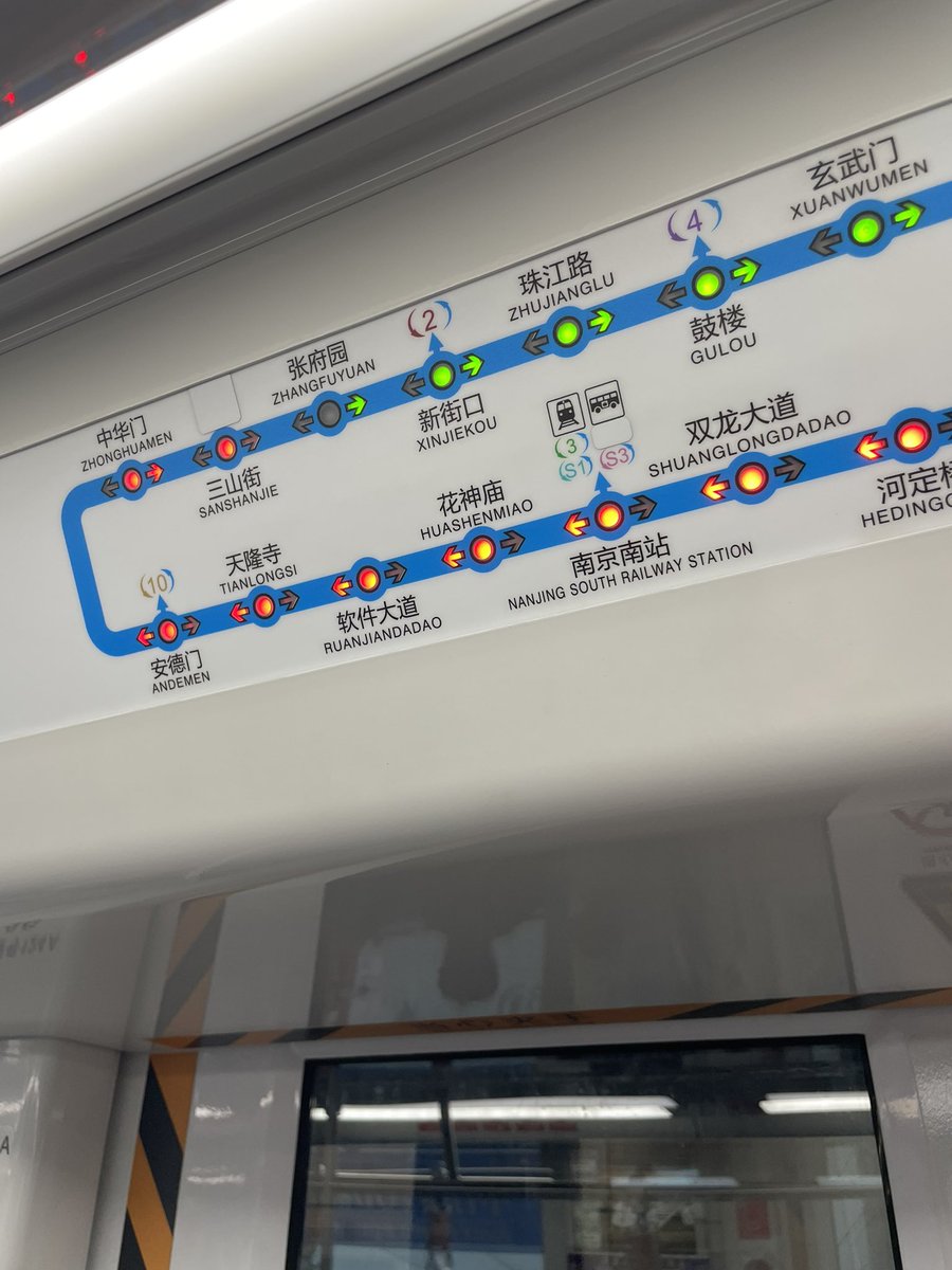 还是我大南京的地铁指示清楚