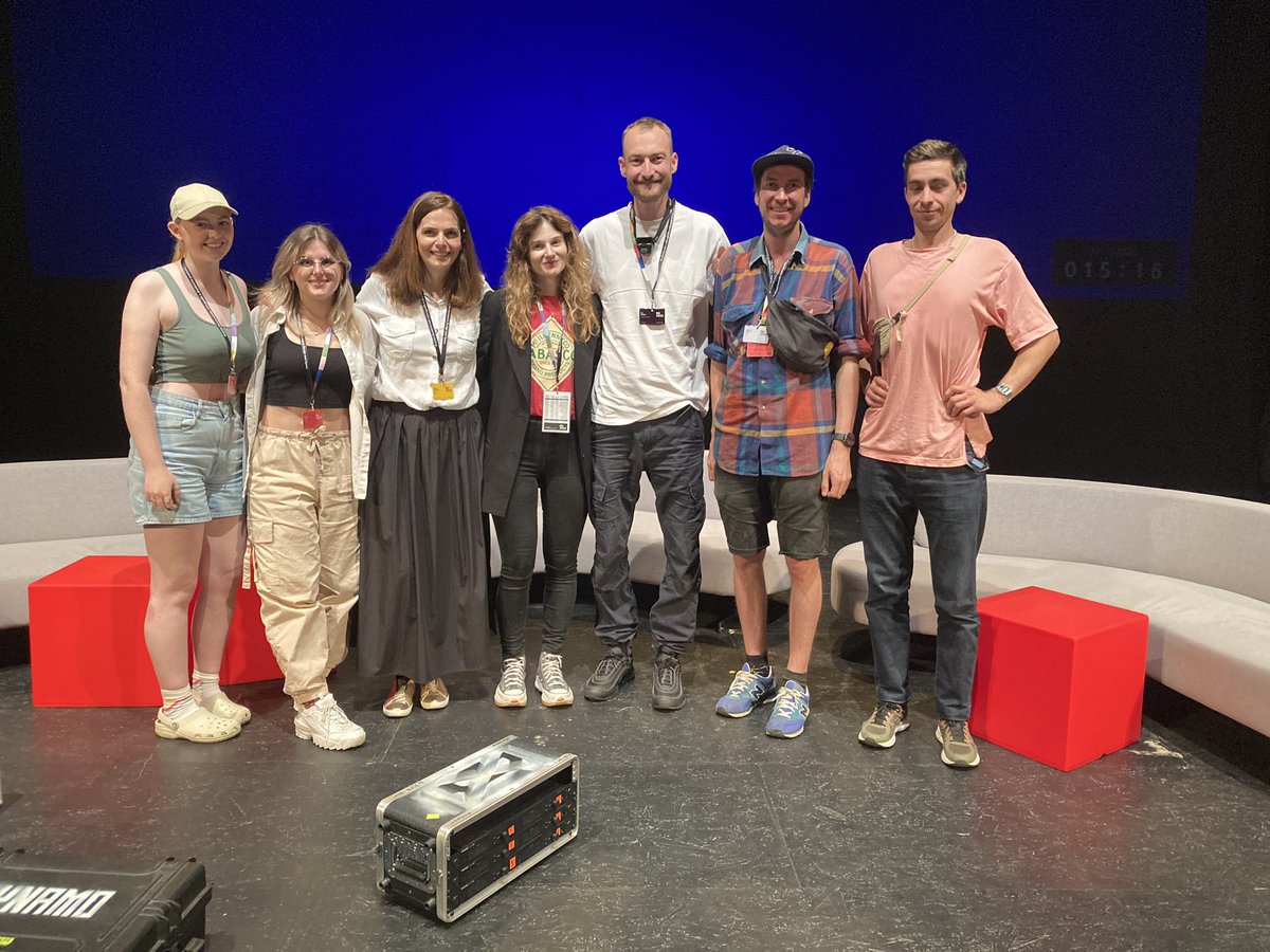 pq_festival's tweet photo. 🔵PQ Talks have wrapped up. Thank you to all speakers for their inspiring ideas; thank you to our audiences for their engagement. Here is just a part of our team - Isi, Jo, Barbora, Zuzana, Ivo, Vojta and Levi. Several crucial members missing - @pavel_drabek and Romana💙 https://t.co/wFqUaolLUn