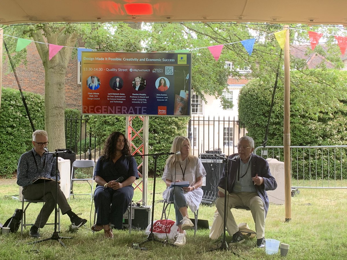 BigTentIdeas's tweet photo. #designmadeitpossible at #Bigtentyork23 w @designcouncil @SoundLabArtist https://t.co/zfrfNXQGSG