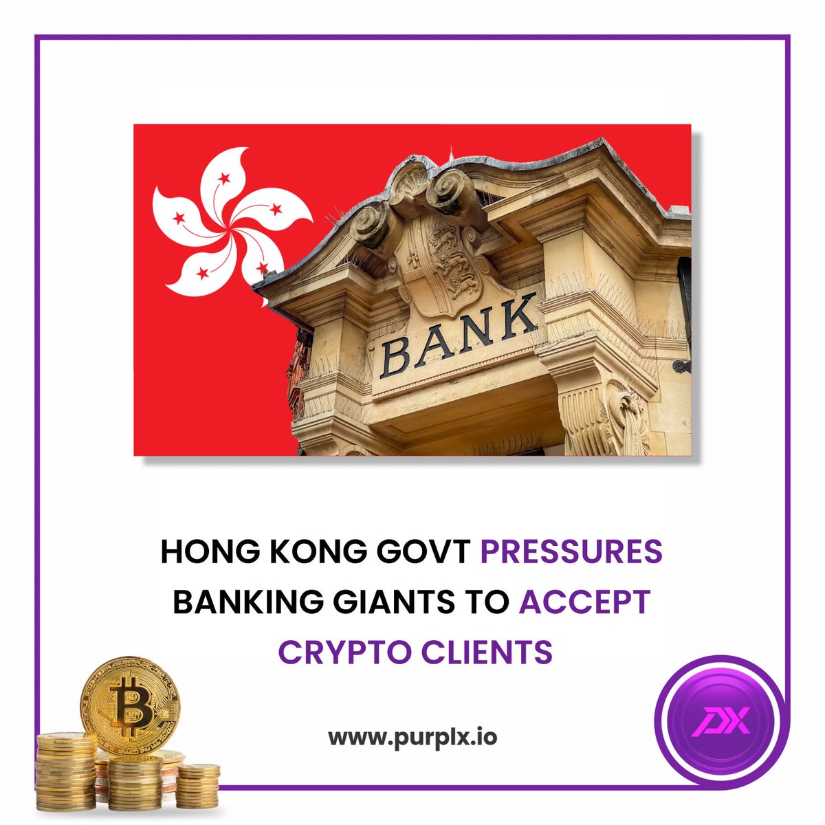 PurpleX_PRPL's tweet photo. Hong Kong government opens doors for crypto clients, commencing the financial revolution.
Join the movement!
#bitcoins #crypto #cryptocurrency #btc #ethereum #blockchains #trading #binance #nft #cryptonews #cryptoindiaupdates #honkong #banking https://t.co/gZluNyX8uj