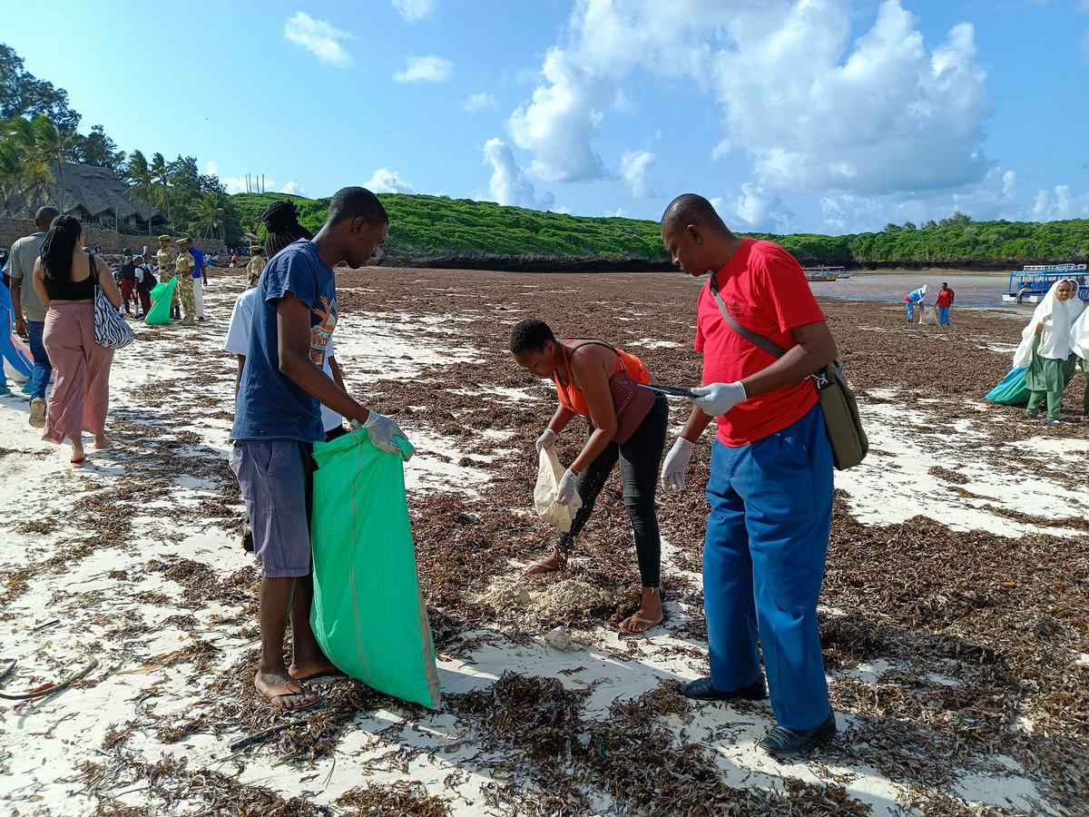 Today, @kyom003 joined other environmentalists around Watamu to celebrate the Watamu Conservation Education Day where we did a beach clean up and sharing of knowledge from different Stakeholders #WatamuConservationDay