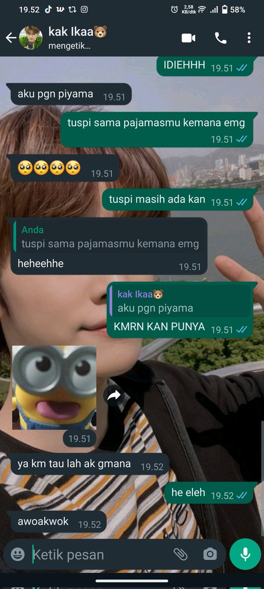 hlf_inteu's tweet photo. kataku dia suruh jajan lagi aja, jangan stopcoll @d0bbyluv https://t.co/V5Vm9gb19Q
