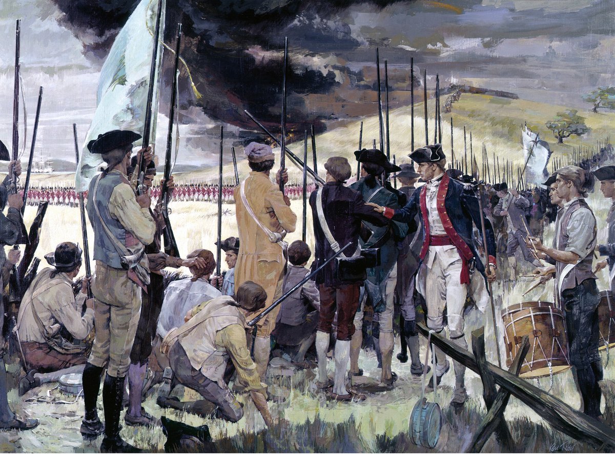 17 JUNE 1775 - BATTLE OF BUNKER HILL

On the night of 16 - 17 June 1775, about 1,200 soldiers of the New England Army of Observation took position on the Charlestown isthmus between the Charles and Mystic Rivers, to fortify Bunker Hill.

#RevolutionaryWar #Armyhistory #USArmy