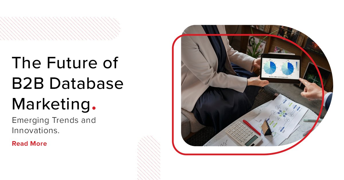 As we step into the future, #B2Bdatabase marketing is poised to revolutionize the way businesses connect, engage, and thrive. 

Here's an infographic with a glimpse into the exciting possibilities that lie ahead: bit.ly/46amftc 

#b2bdatabasemarketing #b2bdata #AI