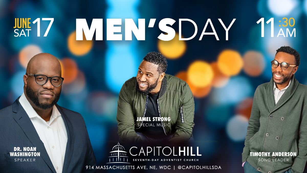 Today at Capitol Hill - mailchi.mp/chcsda.org/jun…

It's Men's Day and Children's Church at Capitol Hill! See what's ahead on the beautiful Sabbath Day!

#JesusSaves #JesusIsLord #MensDay #FathersDay #Sabbath #Ward6DC #CapitolHill