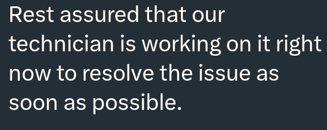 confuseddyr's tweet photo. @gretch0307 @irisology @EmEmCeeBeeBee @PLDT_Cares May technician team na raw na nagaayos atm 🙏🙏🙏 sana maayos na within the hour https://t.co/qdcZwhorVR