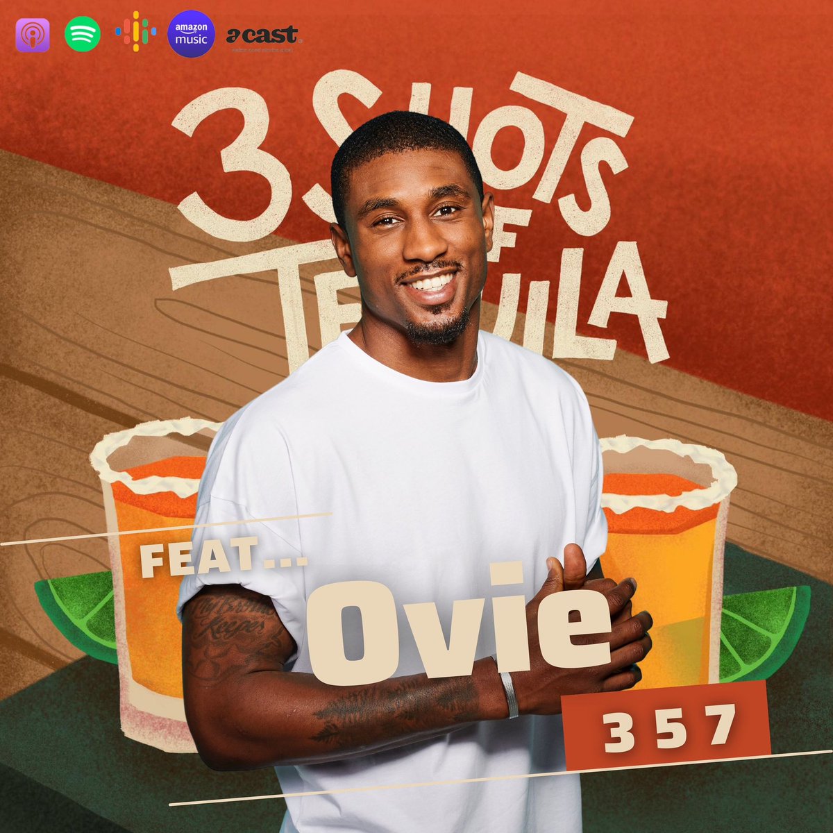 thisis3shots's tweet image. 🚨 NEW EPISODE ALERT 🚨

#3ShotsOfTequila Feat. @OvieSoko

Topics: Online hate, Love Island, Basketball, Pride &amp;amp; ego within the Black community, Passport bro’s + more

Listen Here on Spotify 🎧
open.spotify.com/show/3qZCpCCmb…

Listen Here On Apple Podcasts 🎧
podcasts.apple.com/gb/podcast/3sh…