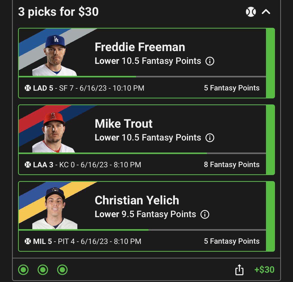 sLbxO1432's tweet image. Straight from the DGF optimizer #SweatFree #DGF #SportsBetting