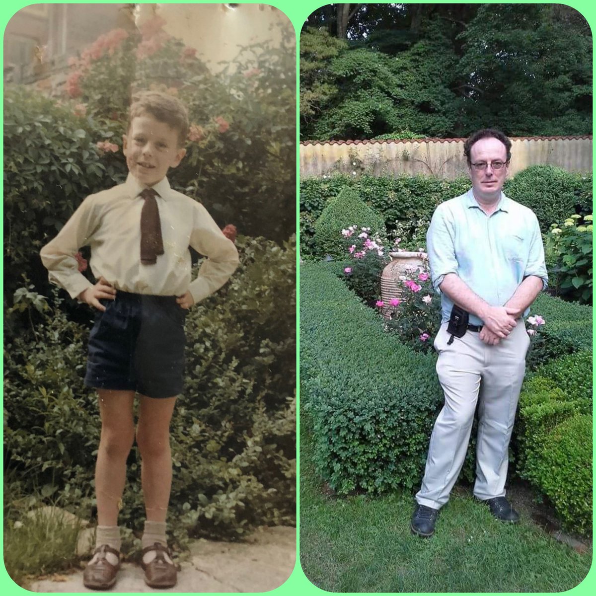 GenovevaUzunov1's tweet photo. For National #Rosemonth and #FathersDay2023 my collage "#Time Travel in Roses" -lovely photo my sweetheart Lloyd by #roses as a 4 year old boy and among roses in Caramoor, NY, picture by me.
"All the #flowers of the tomorrows are in the #seeds of today.”– Indian Proverb https://t.co/018cT9dKzs