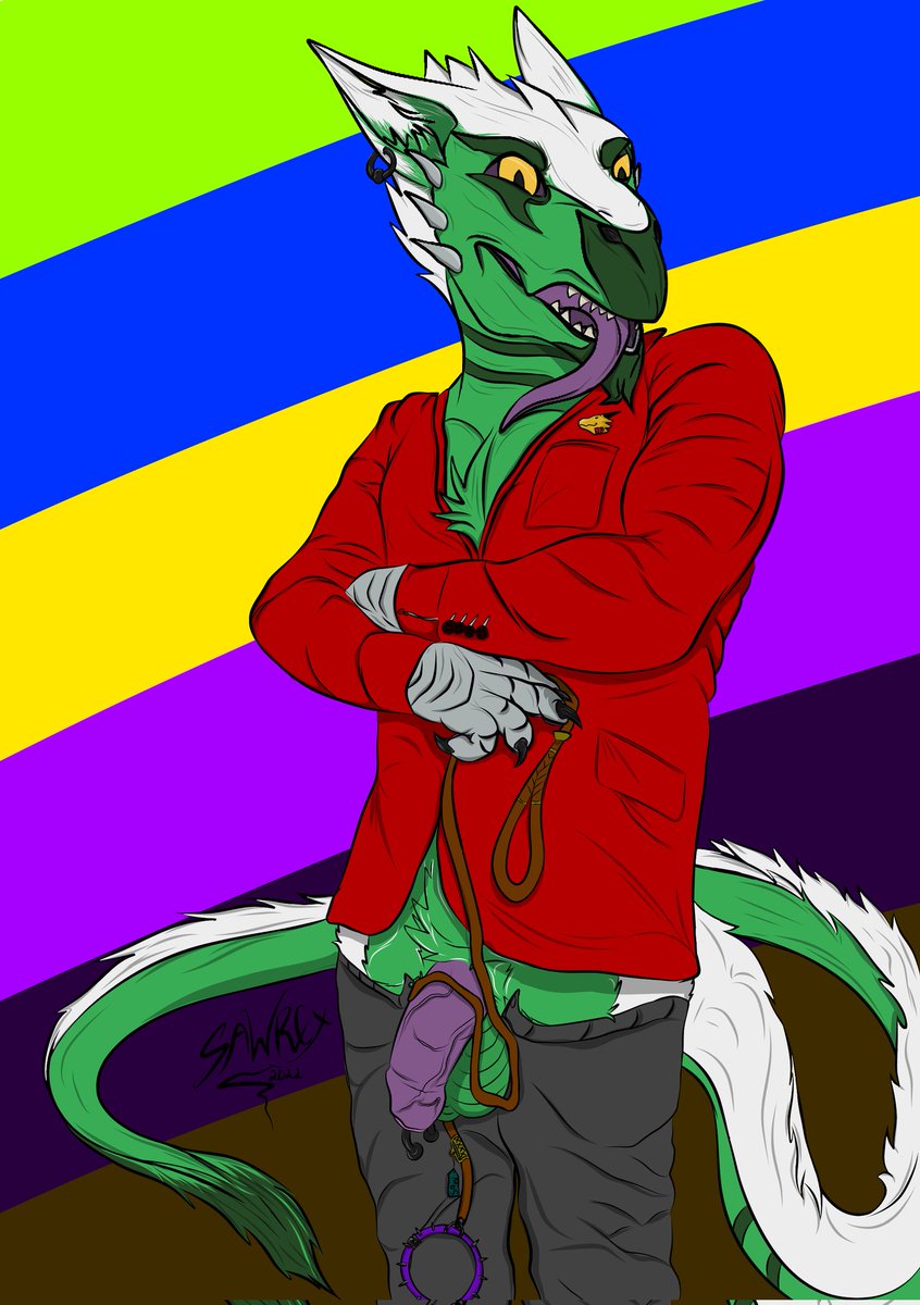 SawRexAD's tweet image. Some art I did a bit ago now, come and put you're collar on~