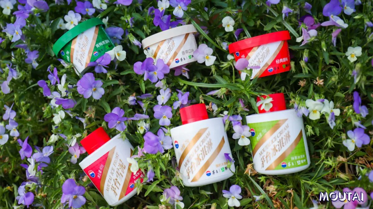 Moutai Ice Cream has gained great popularity in #China since its appearance about a year ago. It opened several flagship stores and introduced flavors like original, vanilla, plum boiled liquor, yogurt, blueberry juice frost, etc. #MoreTastes #Moutai