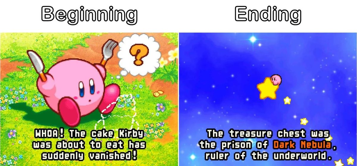 I don't think we talk enough about how fucking wild Kirby games are